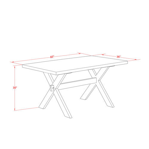East West 4 Person Solid Wood Dining Set Wayfair